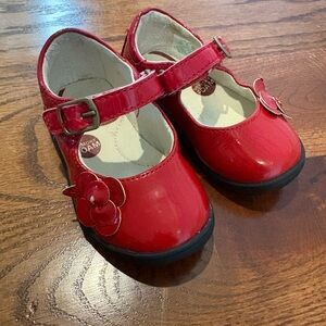 Red stride rite baby girl shoes